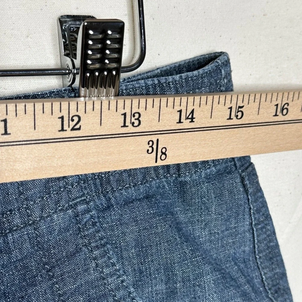 Loft Trouser Shorts size 2 Blue Denim_6